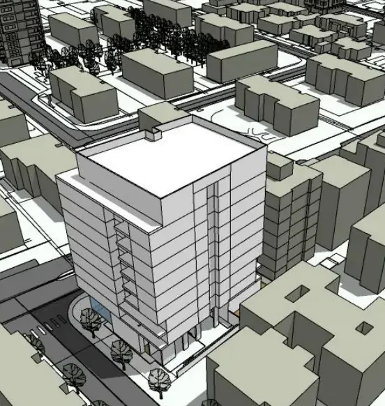 Urban renewal massing study