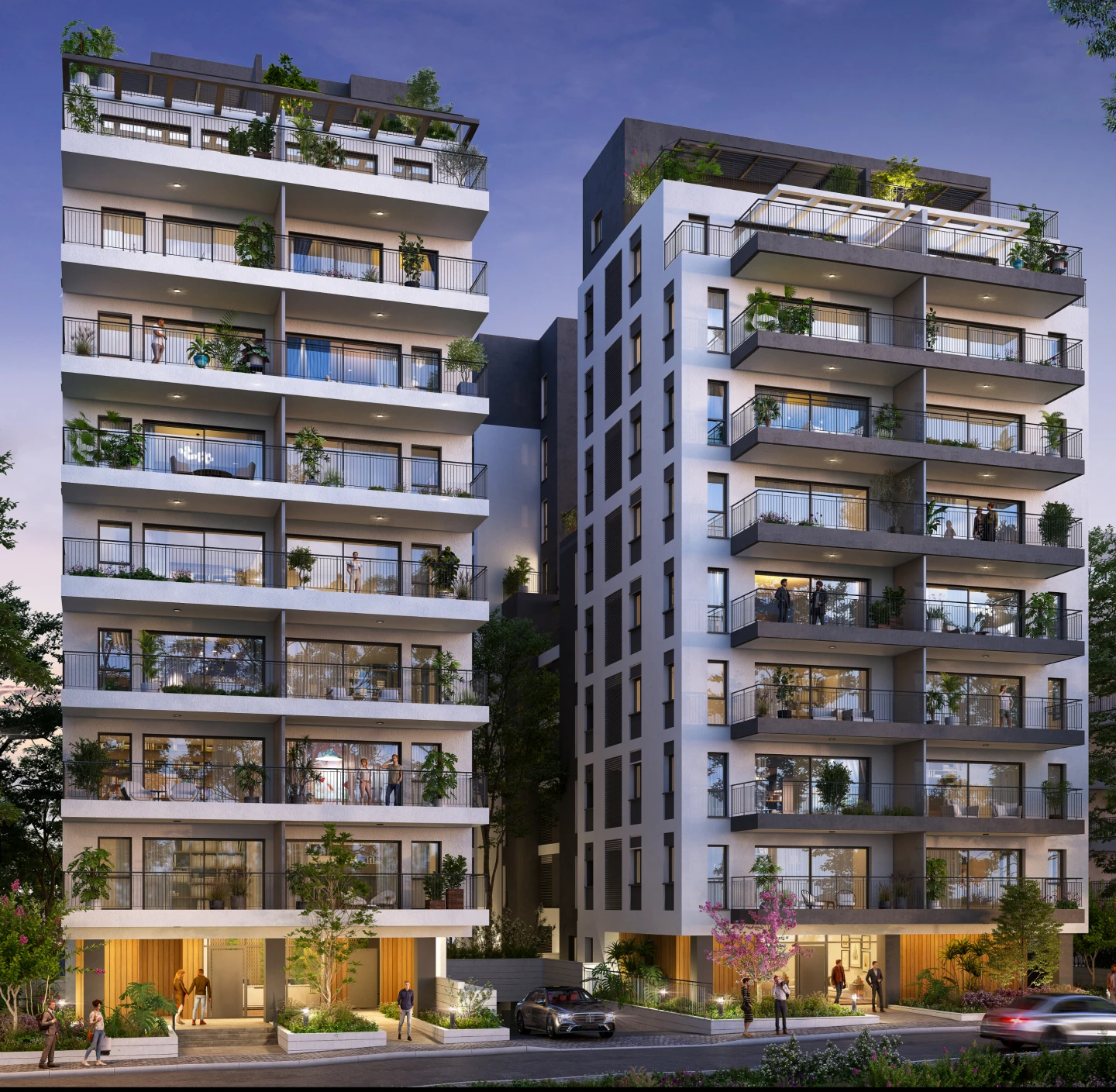 Emek Bracha 28-30 seen from the street